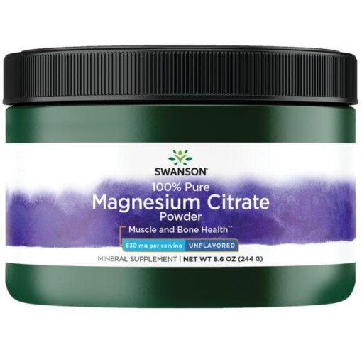 SWANSON Cytrynian Magnezu - 100% czystoci 244g